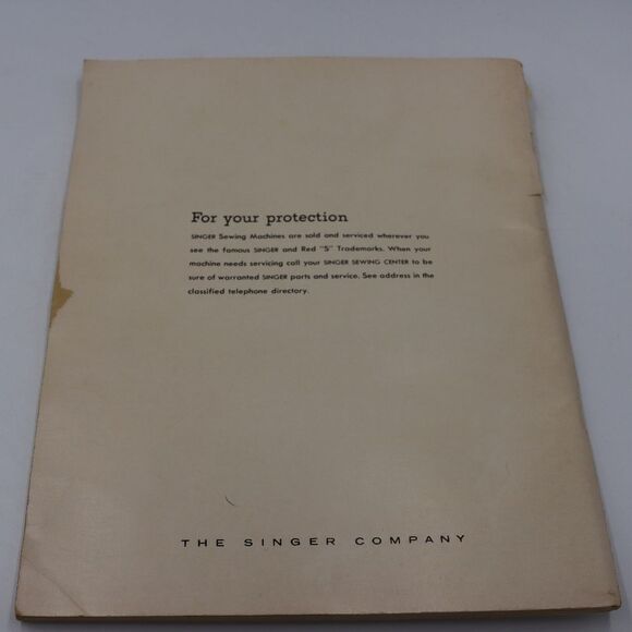 Singer 600 Vintage Zig Zag Sewing Machine Instruction Manual - Picture 6 of 6